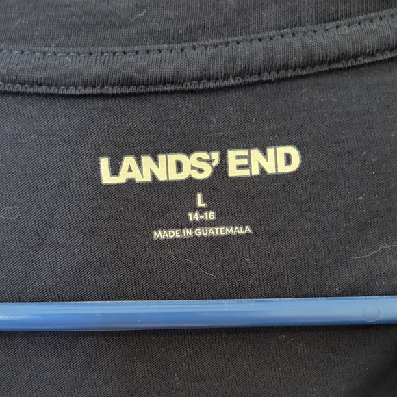 Lands' End Women's Navy Long Sleeve Tee - Picture 2 of 3